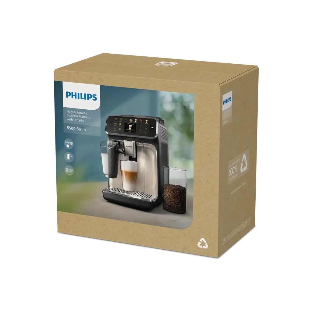 Philips Series 5500 LatteGo Kaffeevollautomat EP5547/90 – 20 Kaffeespezialitäten