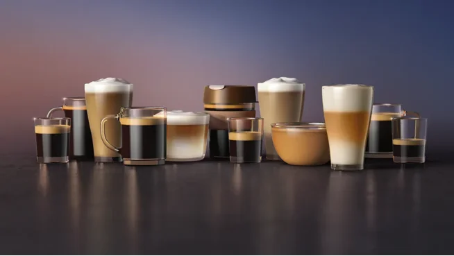 Zwölf Kaffeespezialitäten
